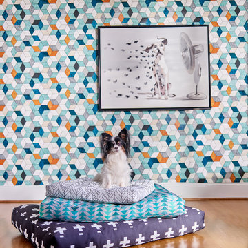 Hausrenovierung mit Spoonflower Stoffen und Tapete