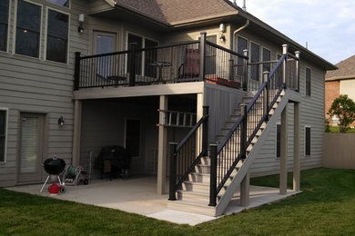 Example of a side yard deck design in Other