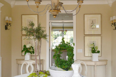 Elegant dining room photo in Portland