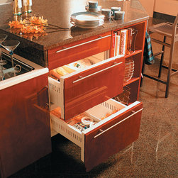 Sub-Zero 27" Built-in Double Drawer Freezer, Custom Panel | 700BF - Products