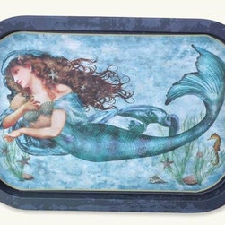 Siren Of The Sea Mermaid Tray - Serving Trays