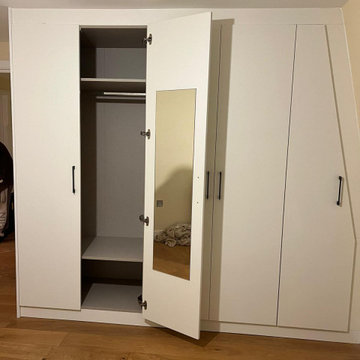 Modern Hinged Space Saving Wardrobe in Harrow By Kudos Interior Design