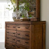 Rustic Drawer Dresser with Mirror
