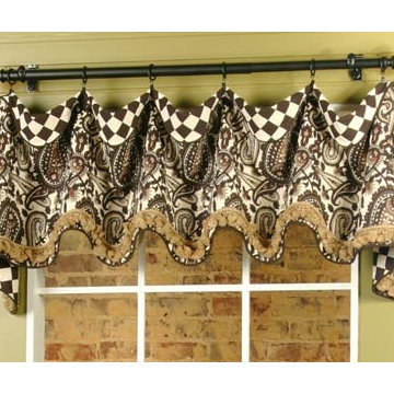 Cuff Top Valance on Rod