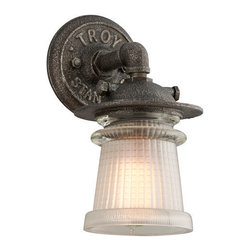 Troy Lighting - Wall Lantern Charred Zinc Pearl Street Collection - Wall Sconces
