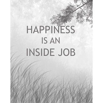 Happiness is an Inside Job, Ready To Hang Canvas Kid's Wall Decor, 11 X 14