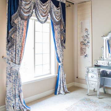 Valance curtains with swags and tails by celuce.com