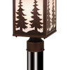 Vaxcel Lighting OP33485 Yosemite 1 Light Outdoor Post Light - Burnished Bronze