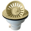 Push/Pull Style Large Kitchen Basket Strainer In Almond, Almond