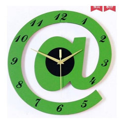 12"Stylish Alphabet Decorative Wall Clocks - T2820G - Wall Clocks