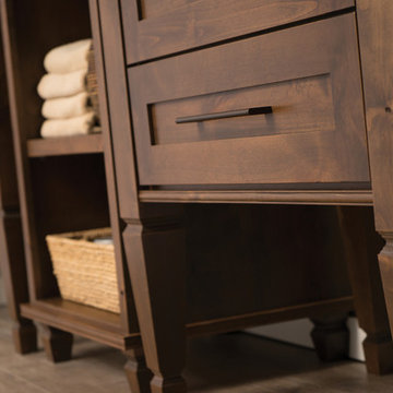Knotty and Nice Master Bathroom for Two