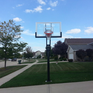 Jonathan F's Pro Dunk Gold Basketball System on a 40x30 in New Lenox, IL