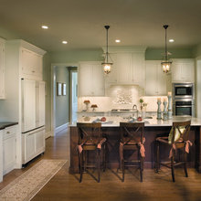 Kitchen White Staggered Cabinets