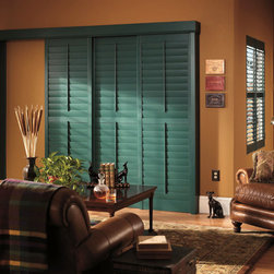 Colorful Wood Shutters - Interior Shutters