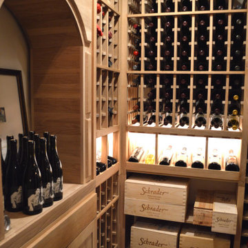 Walk-In Wine Room in Los Angeles with Decanting Area