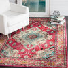 Safavieh Monaco Collection MNC243 Rug, Pink/Multi, 9' X 12'