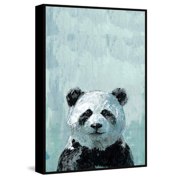 "What up Panda" Floater Framed Painting Print on Canvas, 40"x60"