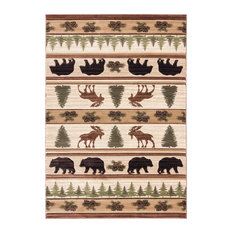 United Weavers Cottage Adler Beige Area Rug 5'3"x7'6"