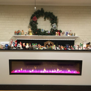 Family Room Linear Fire place