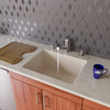 AB2420UM-B Biscuit 24" Undermount Single Bowl Granite Composite Kitchen Sink