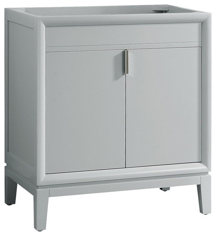 Avanity Emma 30" Vanity Only, Dove Gray - Transitional - Bathroom ...
