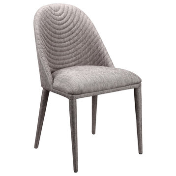 Dining Chair Grey (Set Of 2) Grey Retro