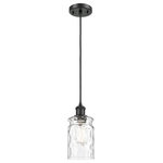 Innovations Lighting - Candor 1-Light Mini Pendant, Matte Black, Clear Waterglass - A truly dynamic fixture, the Ballston fits seamlessly amidst most decor styles. Its sleek design and vast offering of finishes and shade options makes the Ballston an easy choice for all homes.