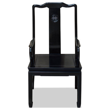 Rosewood Longevity Design Arm Chair, Black
