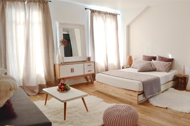 Aménagement d'une chambre contemporaine.