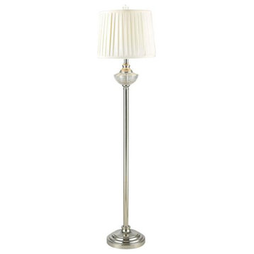 Dale Tiffany SGF17175F Leyla, 1 Light Floor Lamp, Chrome