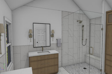 Bathroom - modern bathroom idea in Chicago