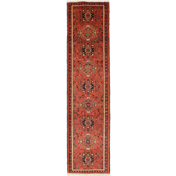 Persian Rug Gharadjeh 10'0"x2'6" Hand Knotted