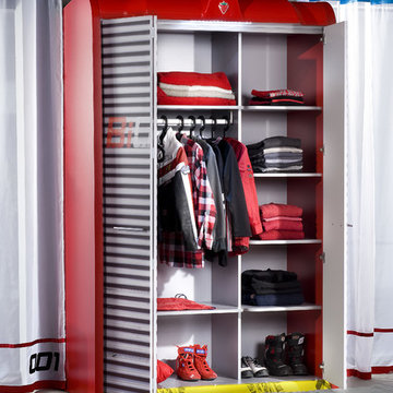 Car bed kids bedroom - Garage Wardrobe