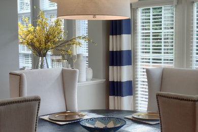 Neutral blue dining