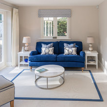 kitchen/living navy grey colour scheme