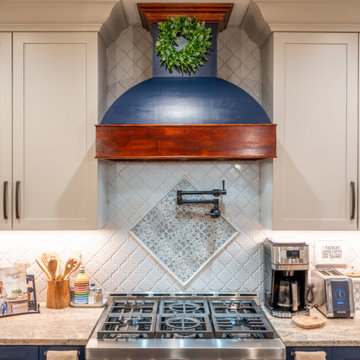 Agreeable Gray and Brizio Blue Kitchen