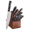 John Boos PCA Block and Henckels Knife Set, Warm Cherry Stain, 18x18x10, No Casters