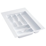 Rev-A-Shelf - Polymer Trim to Fit Drawer Insert Cutlery Organizer, White, 14.25"W - Rev-A-Shelf's drawer inserts are the best if you are looking for a custom look.  Why settle for a cutlery insert that just drops in your drawer and moves every time you open and close your drawer.  Create a custom fit by trimming to your exact size. Available in multiple sizes, colors and finishes.