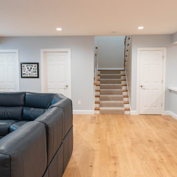 Basement Renovation with Play Area and Kitchenette