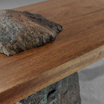 Stone Meditation Bench