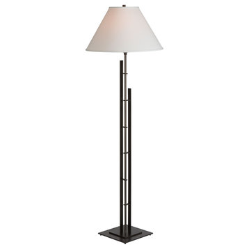 Hubbardton Forge 248421-1149 Metra Double Floor Lamp in Natural Iron