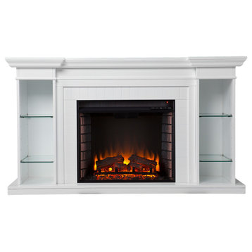 Harwich Electric Fireplace w/ Bookcase
