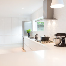 exposed brick/painted white