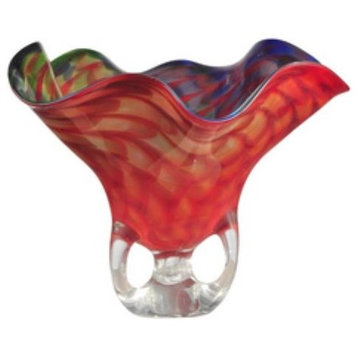 Dale Tiffany AV12392 Cinnabar Wave - 11.75" Decorative Vase