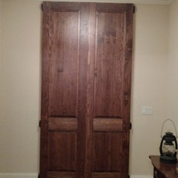 Waller Raised Panel Pine Interior Shutters - Interior Shutters