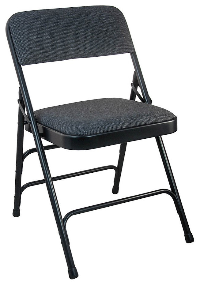 Flash Metal Folding Chair, Set of 2 in Black - DPI903F-BLKBLK-2 ...