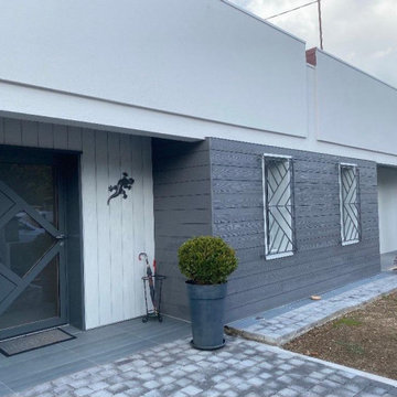 Isolation par l'extérieure ( ITE) avec bardage fibrociment à Saintes