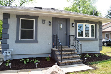 Traditional exterior home idea in Chicago