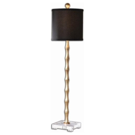Bowery Hill Contemporary Metal Bamboo Buffet Lamp