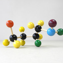 Eclectic Decorative Objects And Figurines Colorful Molecular Model